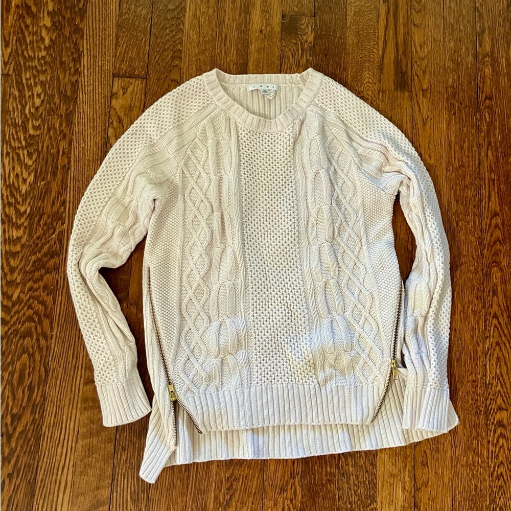 CAbi Ivory Knit Sweater